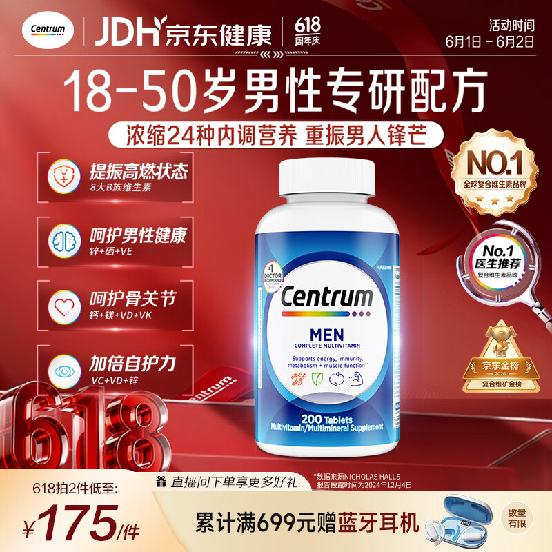 善存男士复合维生素200粒 126.93元 - 线报酷 善存男士复合维生素200粒 126.93元 - 线报酷