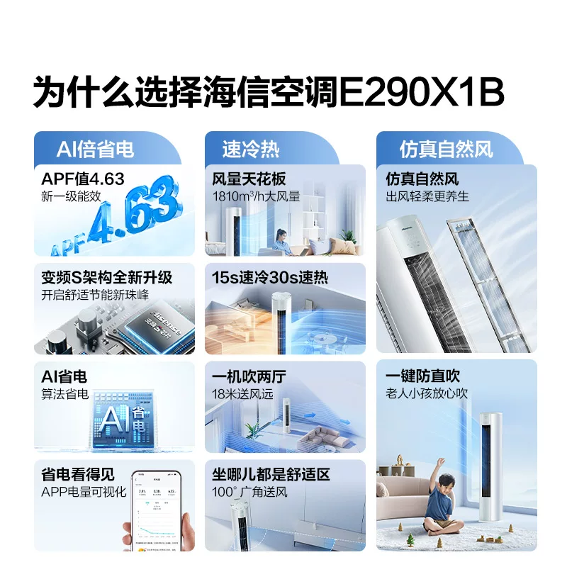 海信KFR-72LW/A151-X1AI省电3匹凝脂白立柜式空调 2635.85元 - 86线报 海信KFR-72LW/A151-X1AI省电3匹凝脂白立柜式空调 2635.85元 - 86线报