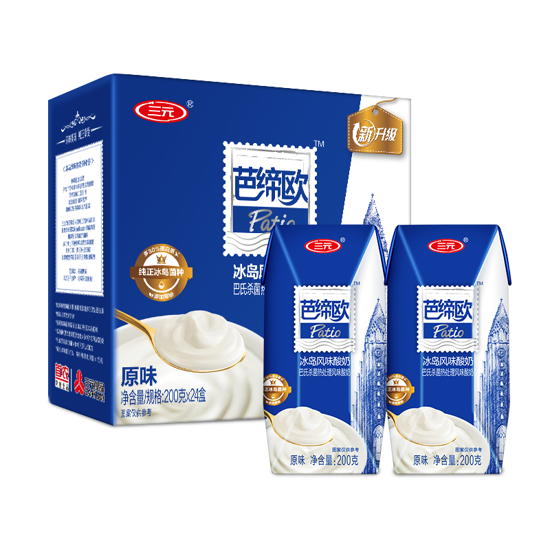 三元芭缔欧酸奶利乐钻风味发酵乳200ml×24盒 173.44元 - 86线报 三元芭缔欧酸奶利乐钻风味发酵乳200ml×24盒 173.44元 - 86线报