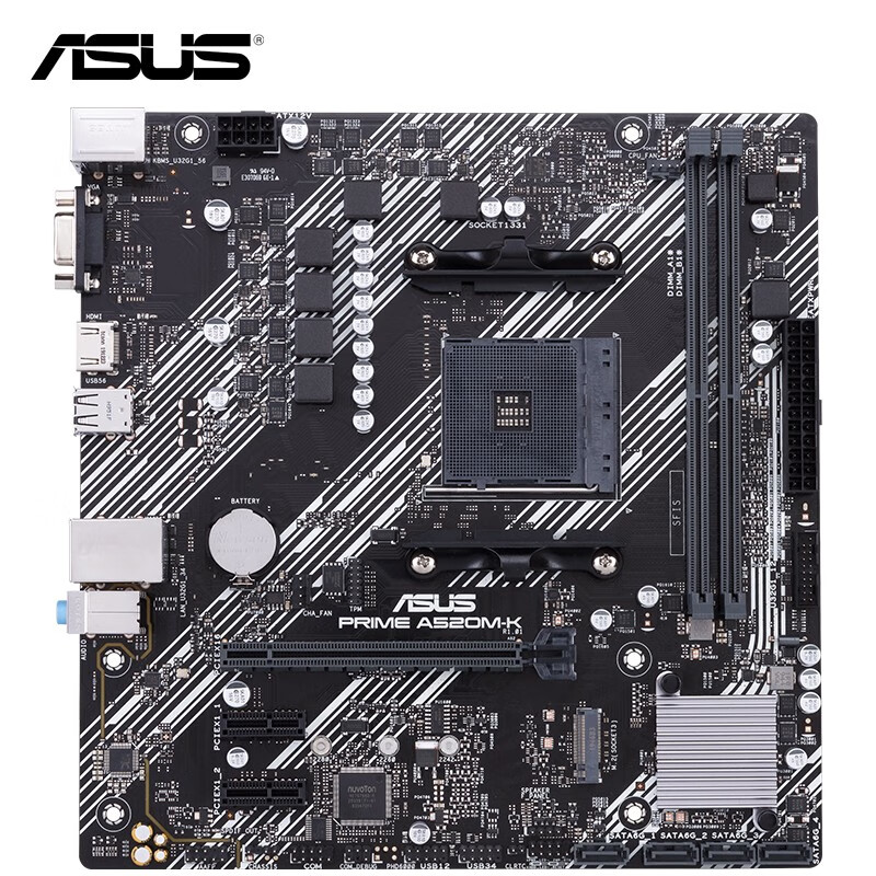 华硕 PRIME A520M-K M-ATX主板（AMD AM4、A520） 399元 - 折送网