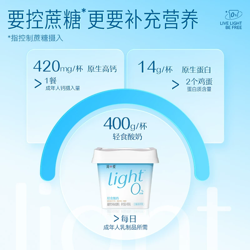 简爱0%蔗糖发酵乳原味 12.38元 - 86线报