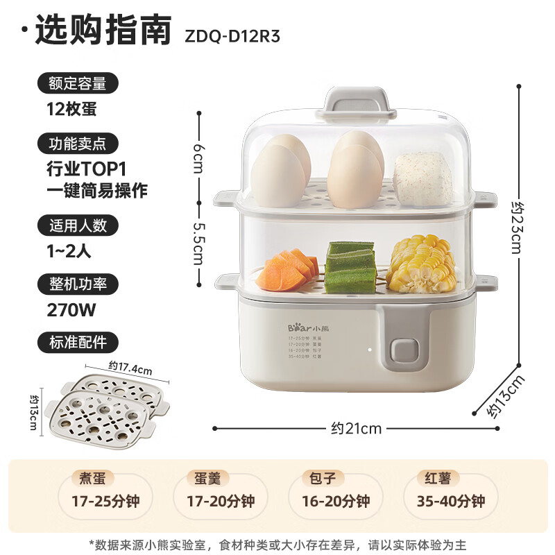 小熊多功能煮蛋器 53.9元 - 86线报