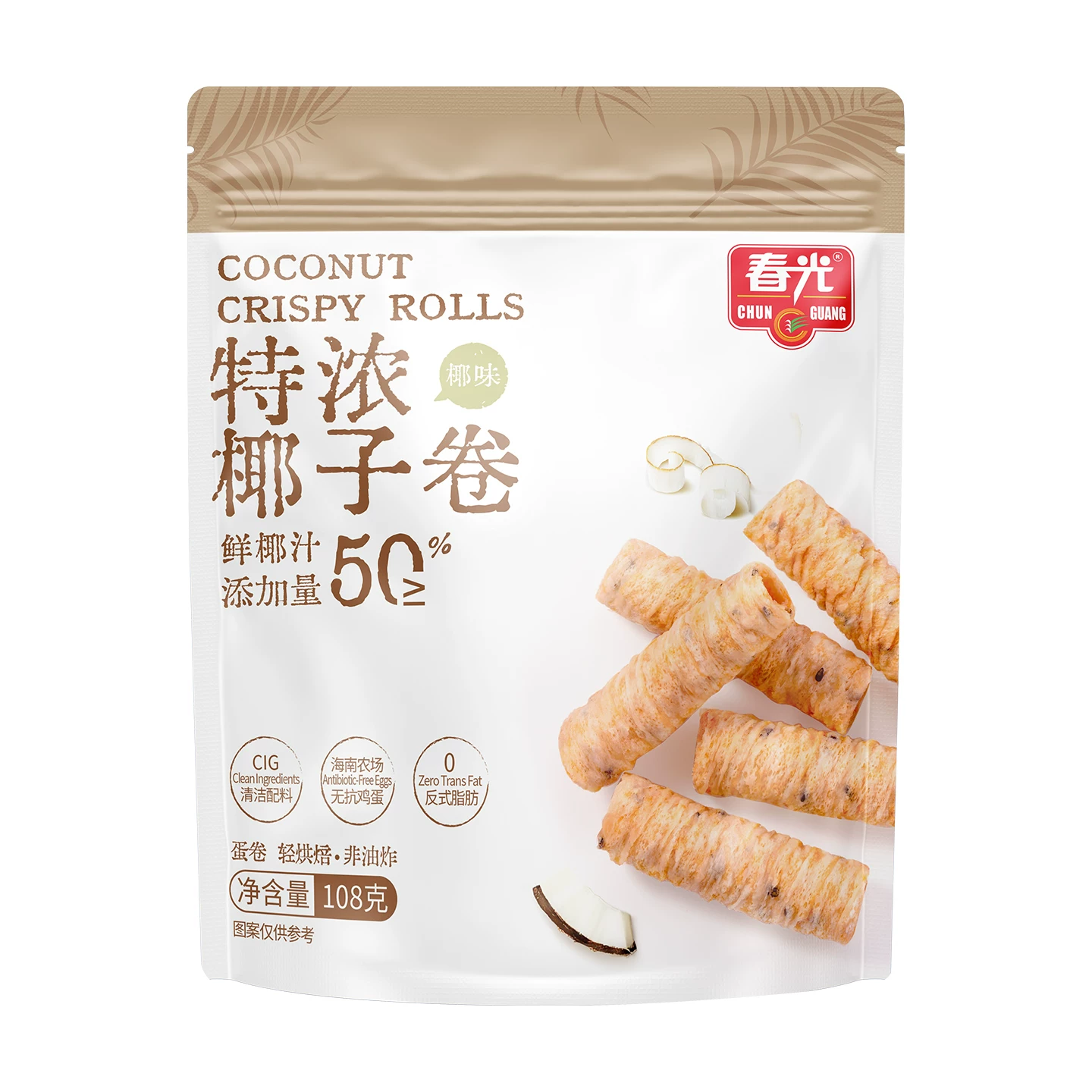 春光特浓椰子卷108g 4.95元 - 86线报