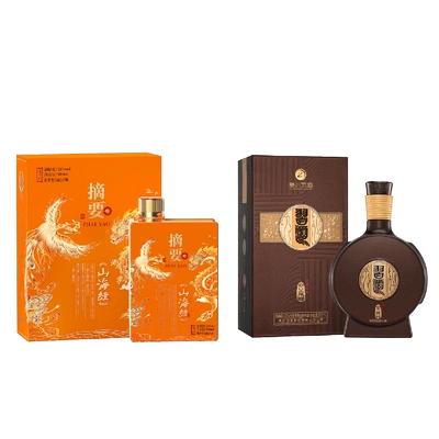贵州习酒窖藏88 500ml+摘要山海经白酒500ml 637.36元 - 折送网