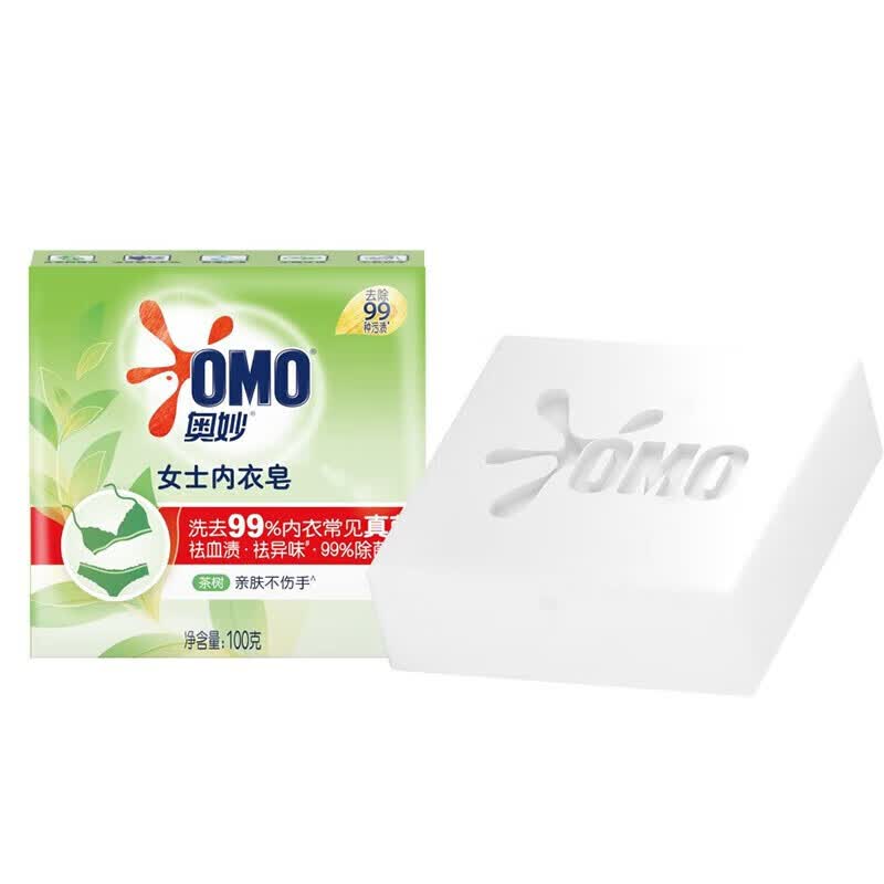 奥妙茶树米萃女士内衣皂祛血渍祛异味温和亲肤100g*2块 3.9元 - 86线报
