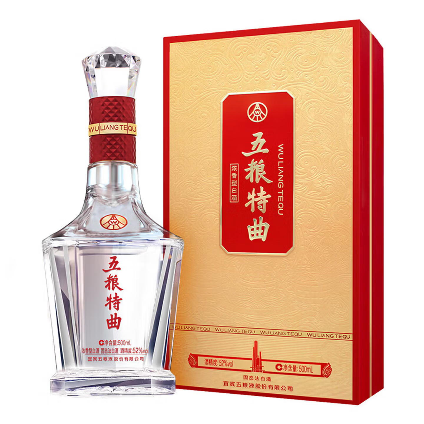 五粮液股份五粮特曲金彩版52度浓香型白酒500ml单瓶 104.99元 - 86线报