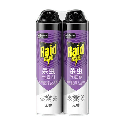 plus会员 首购：雷达 Raid 杀虫剂喷雾 550ml×2瓶 无香型 25.31元包邮 图片 1
