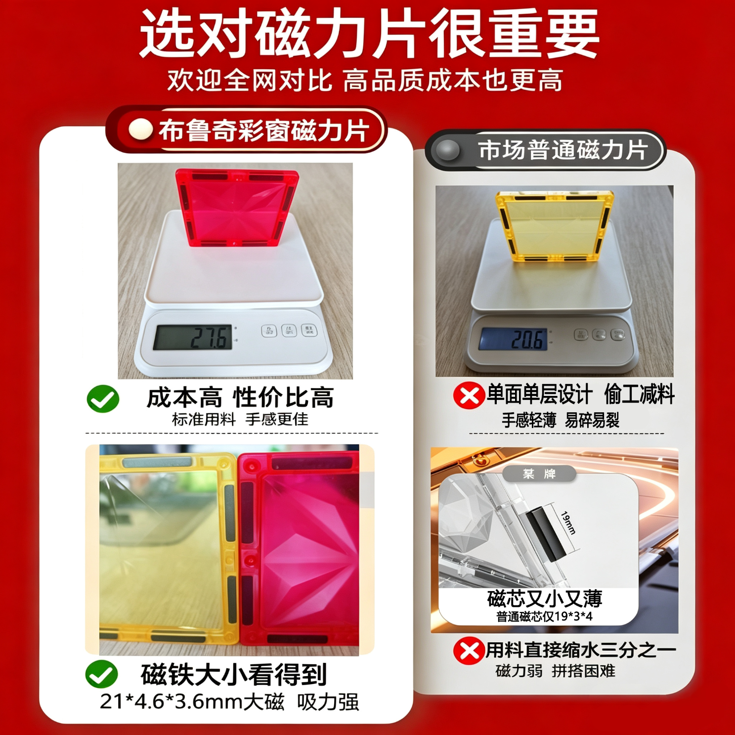 布鲁奇彩窗磁力片儿童玩具大自然彩窗100件套 109.9元 - 86线报