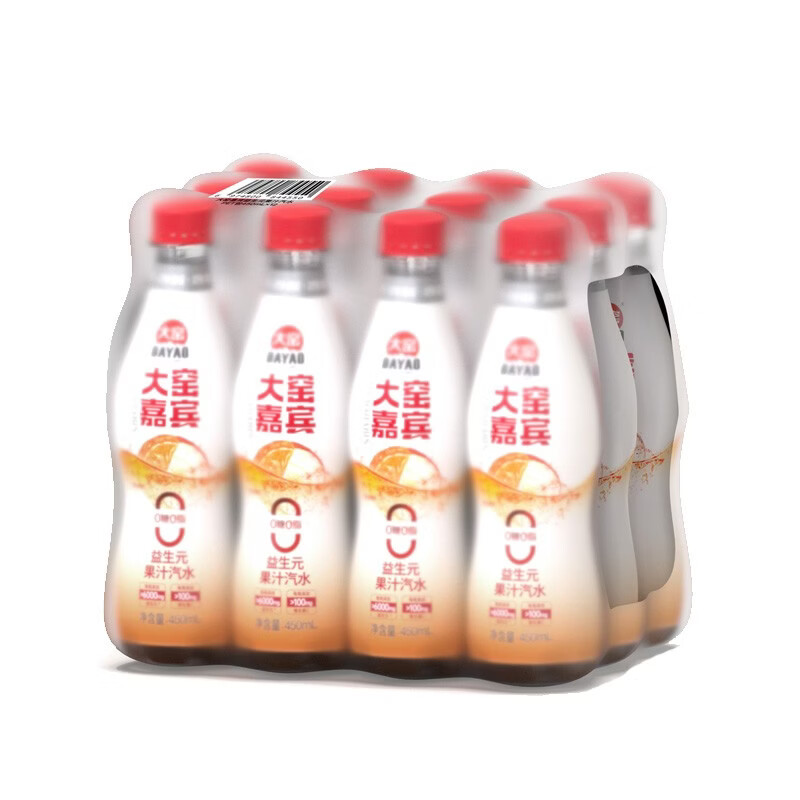 大窑嘉宾益生元果汁汽水450mL*12瓶 13.9元 - 86线报