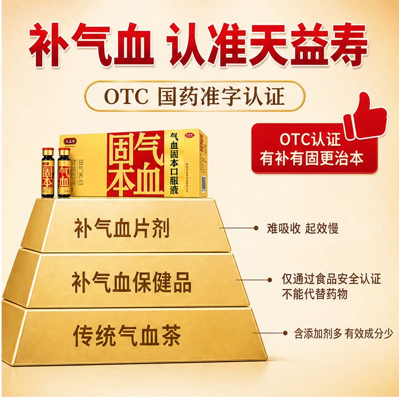 天益寿气血固本口服液10ml*30支/盒 益气养血宁心安神 399元 - 折送网