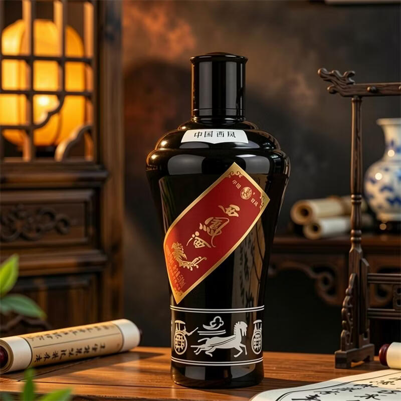 西凤酒经典墨瓶凤香型白酒55度500ml*1瓶 128.1元 - 86线报