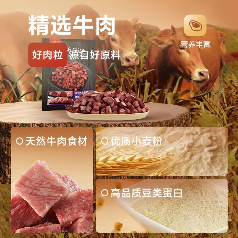 HELLOJOY狗狗牛肉粒牛肉干营养牛肉粒450g 2.9元 - 86线报