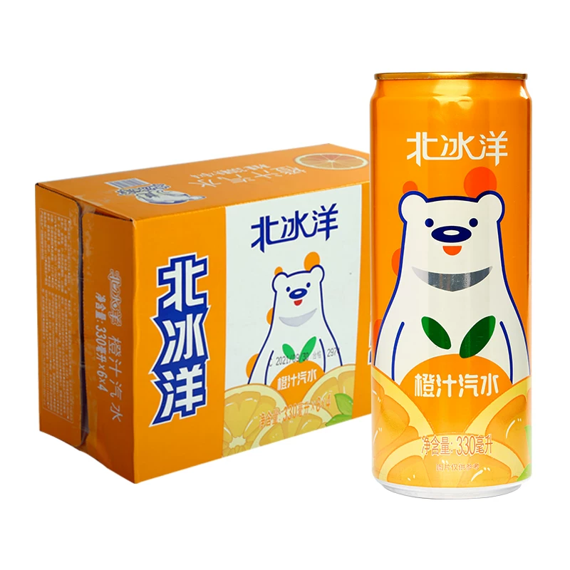北冰洋 橙汁汽水330mlx24听 72.66元 需买2件 需用券 满3减3元 - 86线报