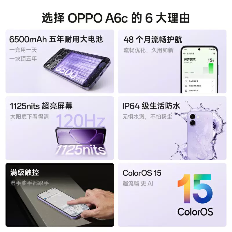 OPPO A6c手机6+128g 764.15元 - 86线报