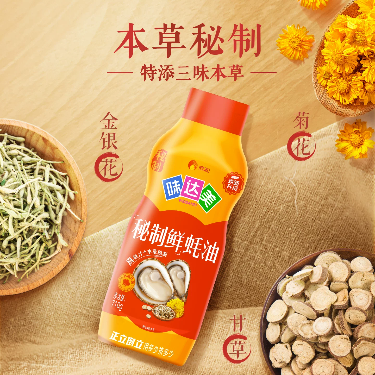 味达美秘制鲜蚝油710g挤挤装蚝油提鲜炒菜拌馅家用实惠装 6.9元 - 86线报