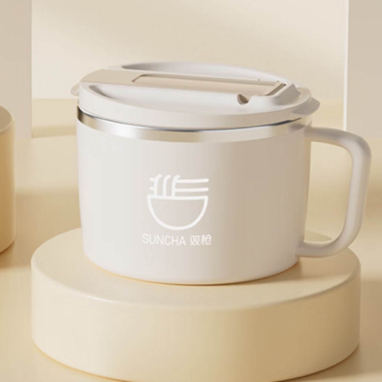 双枪304泡面碗食品级带盖饭盒防烫配餐具洗碗机可用 11.44元 - 86线报 双枪304泡面碗食品级带盖饭盒防烫配餐具洗碗机可用 11.44元 - 86线报