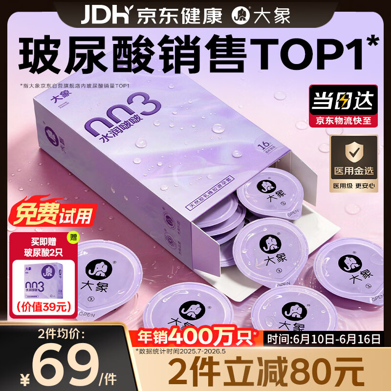 大象003玻尿酸水润啵啵安全套含赠18只 40.1元 - 线报酷 大象003玻尿酸水润啵啵安全套含赠18只 40.1元 - 线报酷