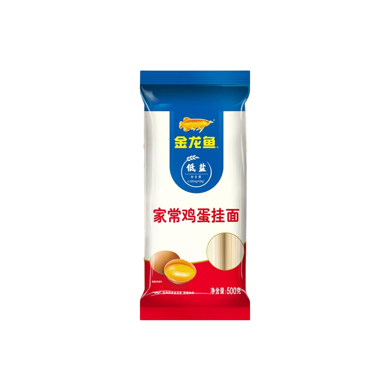 金龙鱼家常鸡蛋挂面500g×2袋 4.9元 - 线报酷