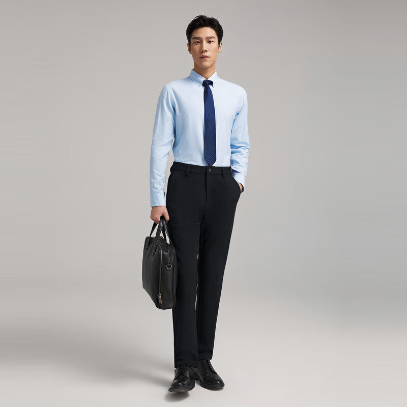 雅戈尔休闲裤男裤子2024秋冬季青年男士休闲裤商务休闲裤合款黑色V 89.08元 - 线报酷