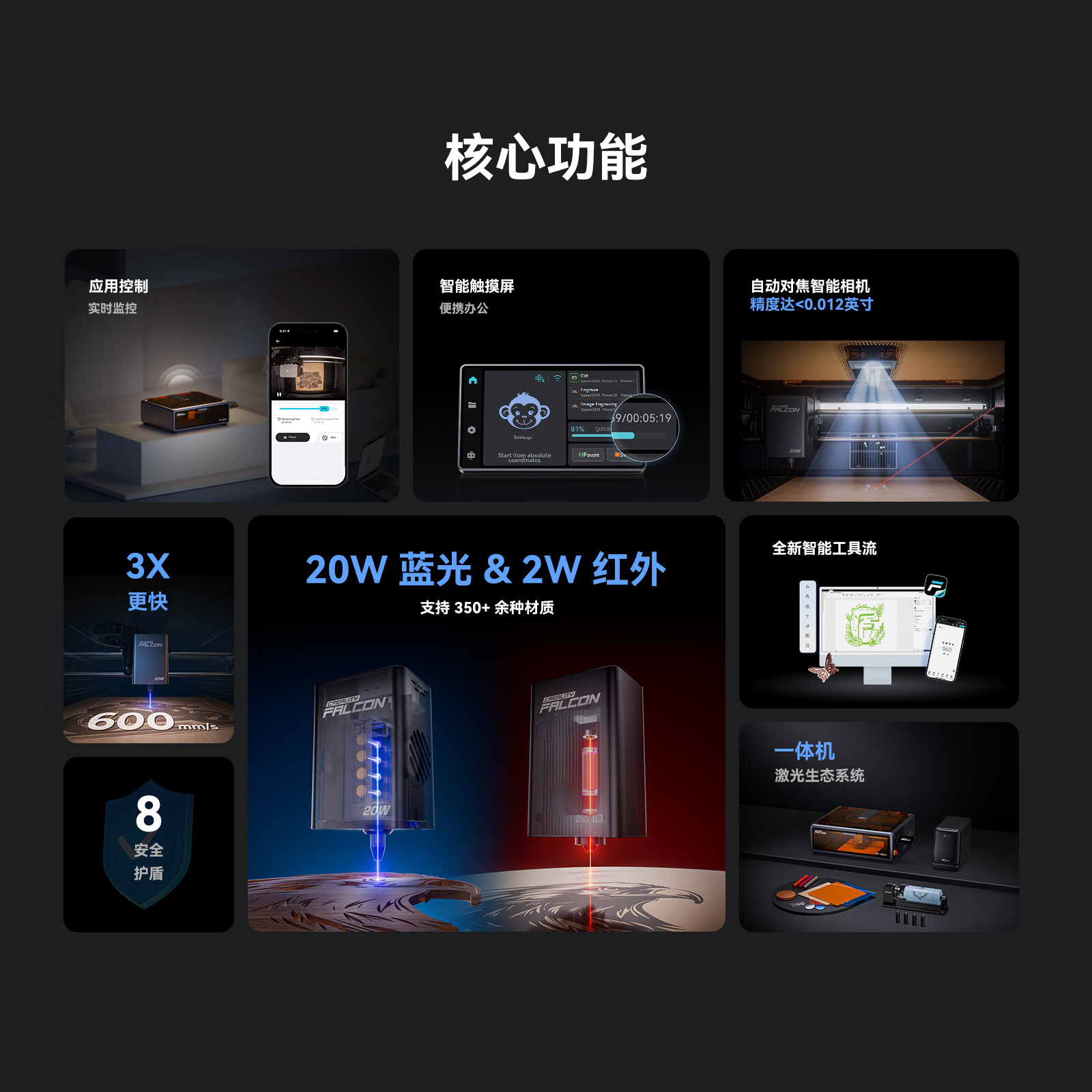 CREALITY 便携式 激光雕刻机 5799元 - 线报酷