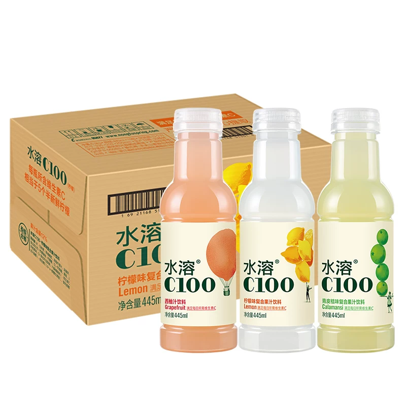 农夫山泉 水溶C100柠檬味复合果汁饮料 3瓶 5.99元 - 86线报