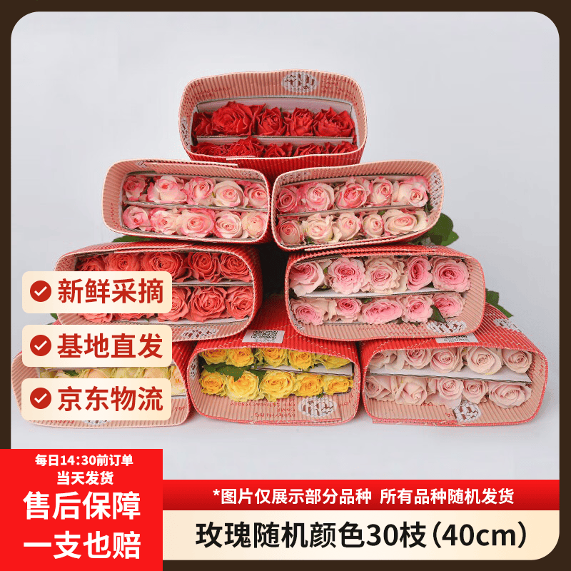 京东鲜花玫瑰花30枝 18.89元 - 86线报