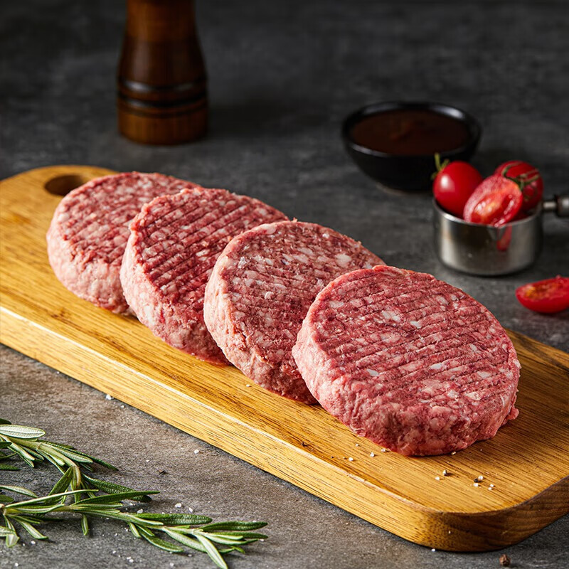 游牧御品谷饲牛肉饼汉堡肉8片1.6斤 29.9元 - 线报酷