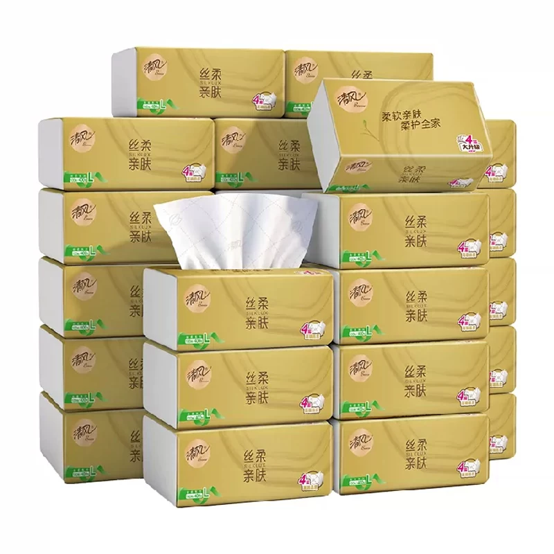 清风L码170×170mm抽纸100抽×24包4层 22.56元 - 86线报