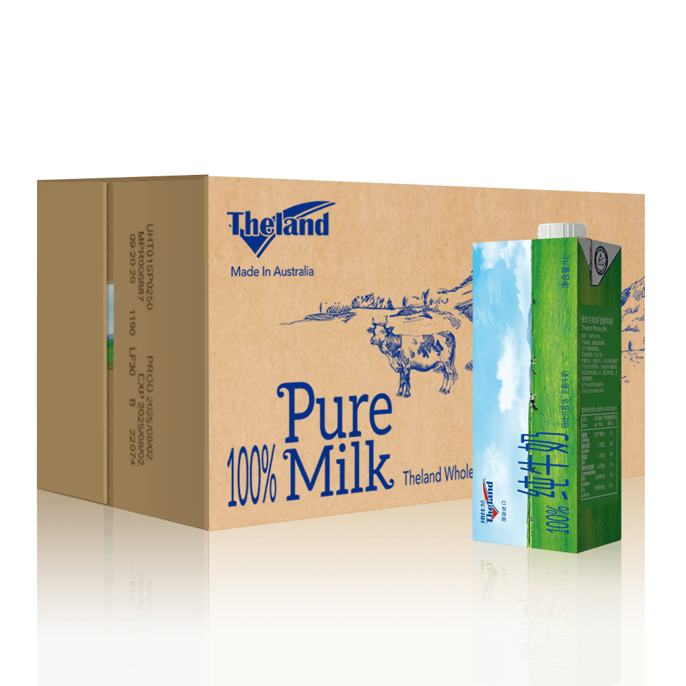纽仕兰全脂高钙纯牛奶1L×12盒 80.01元 - 线报酷