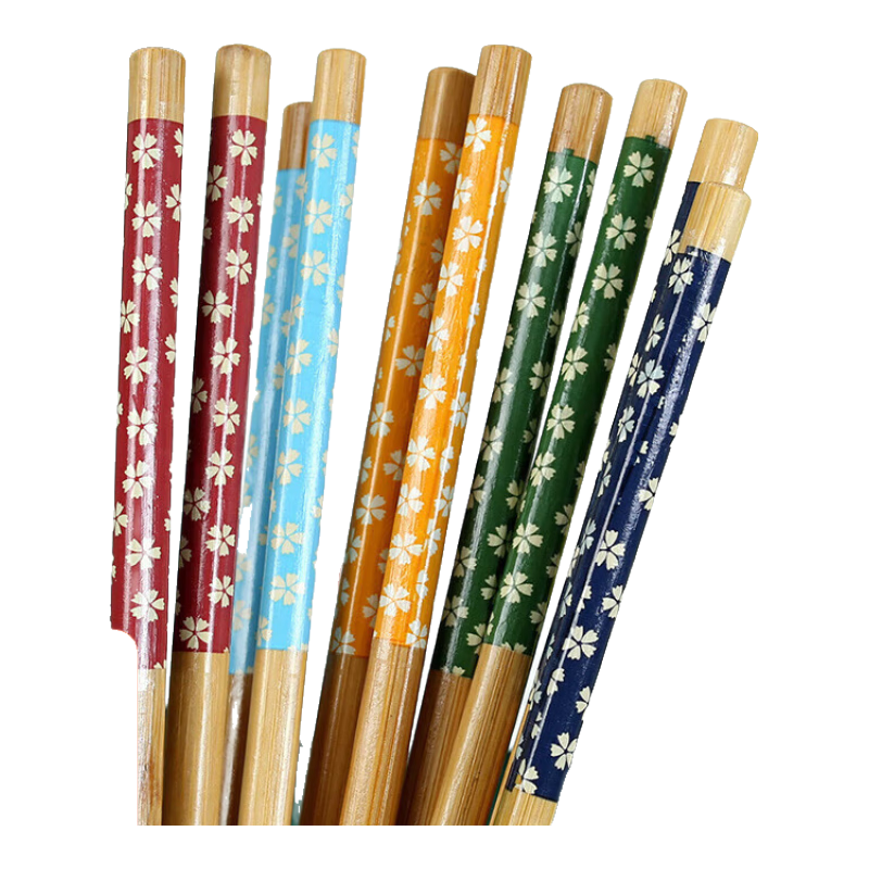 小碎花竹筷 樱花日式餐具 4双 1元/4双 实付1元 实付单件1元 - 86线报