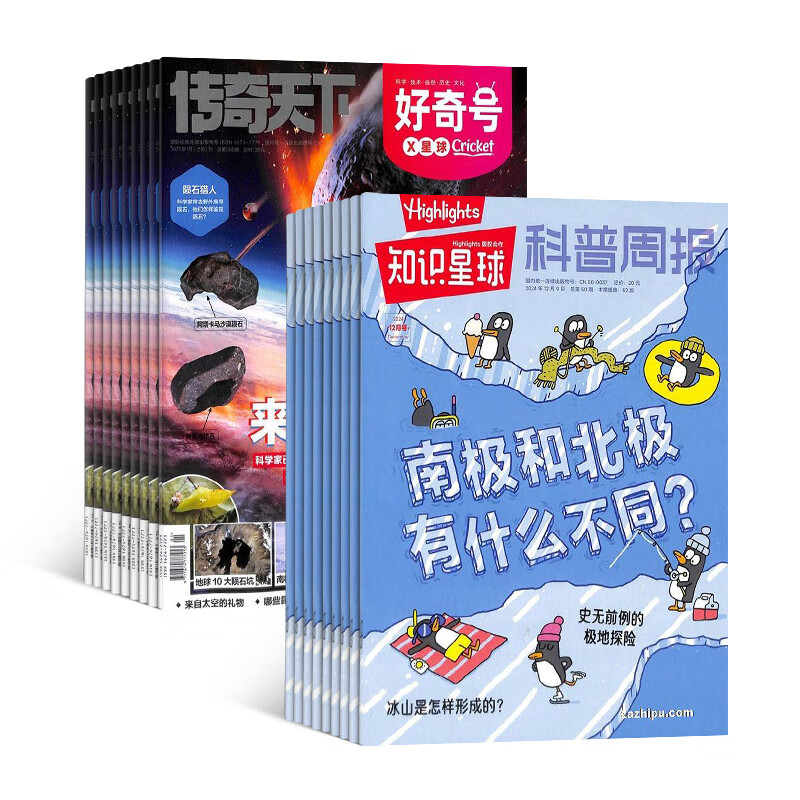 好奇号杂志组合自选杂志铺2025年订期规格内选择共12个月订阅6-12岁青少年科 - 线报酷