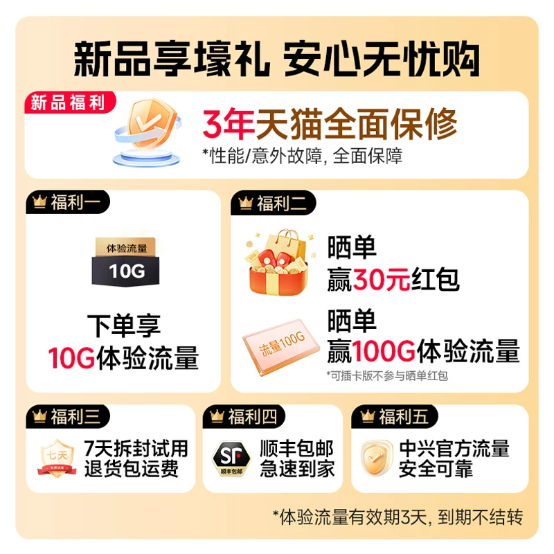 中兴高速网络5G随身WiFi 159元 - 86线报