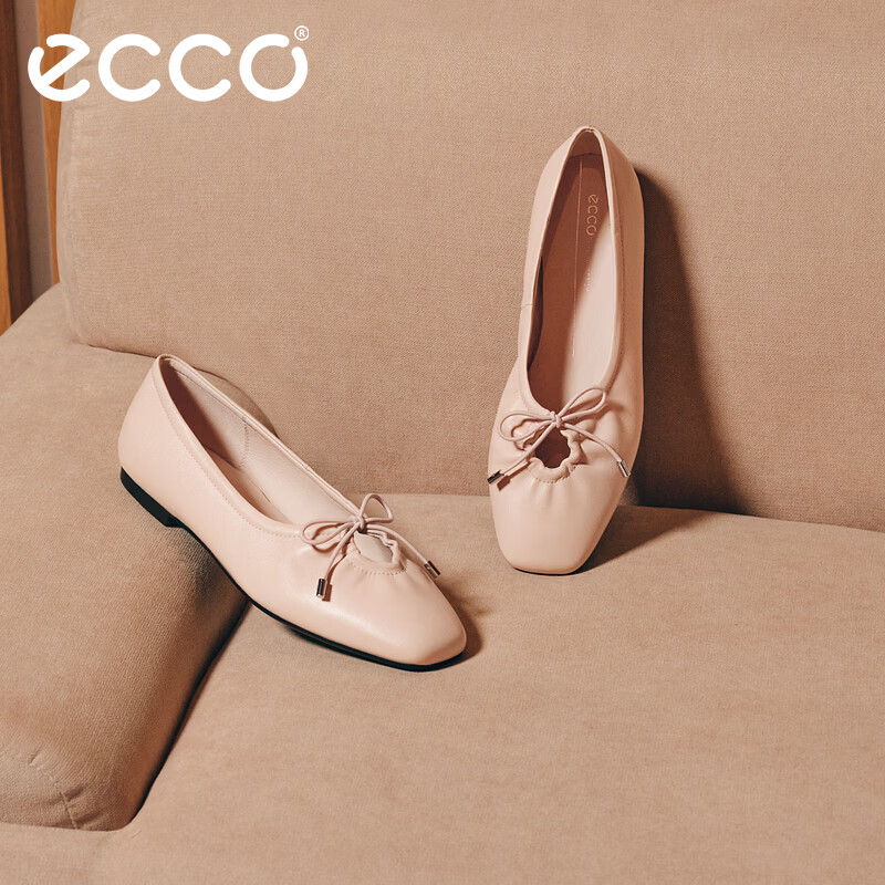 ecco羊皮女士芭蕾舞鞋裸粉色23436301118 37 759.55元 - 86线报