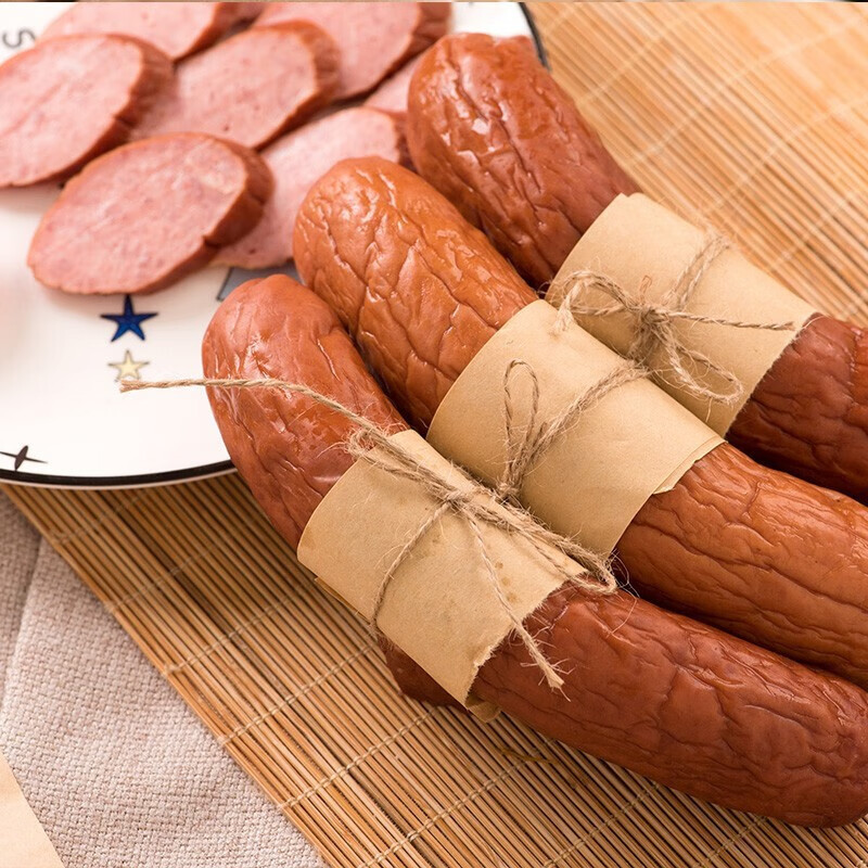 哈尔香俄式火腿肠开袋熟食经典红肠500g4根1斤装 需买2件 14.8元 - 86线报