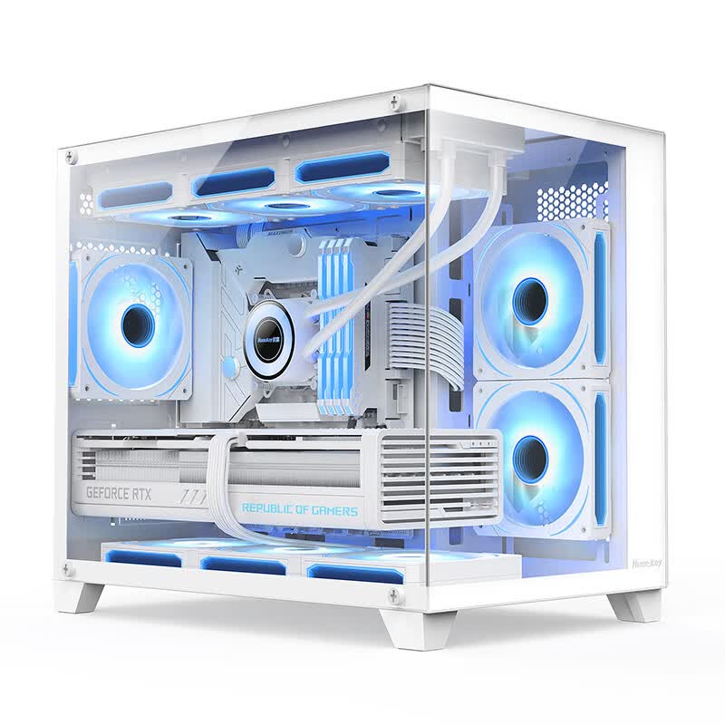 航嘉S960暴风雪X双面钢化玻璃白色MATX机箱 185元 - 86线报