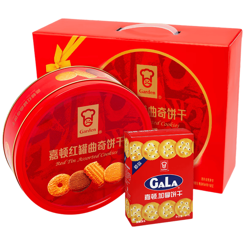 嘉顿红罐曲奇饼干480g+圆饼80g 16.8元 - 86线报