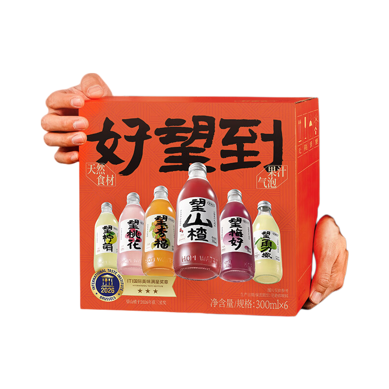 HOPE WATER好望水气泡果汁300ml×6瓶 103.2元 - 86线报 HOPE WATER好望水气泡果汁300ml×6瓶 103.2元 - 86线报
