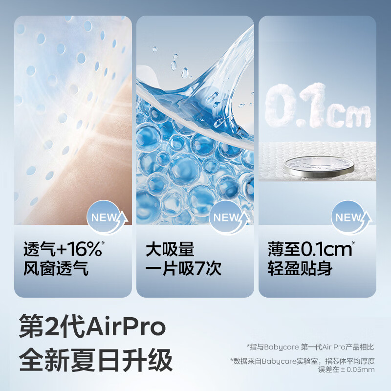 babycare Air pro轻享装婴儿拉拉裤2XL码23片 47.63元 - 86线报 babycare Air pro轻享装婴儿拉拉裤2XL码23片 47.63元 - 86线报
