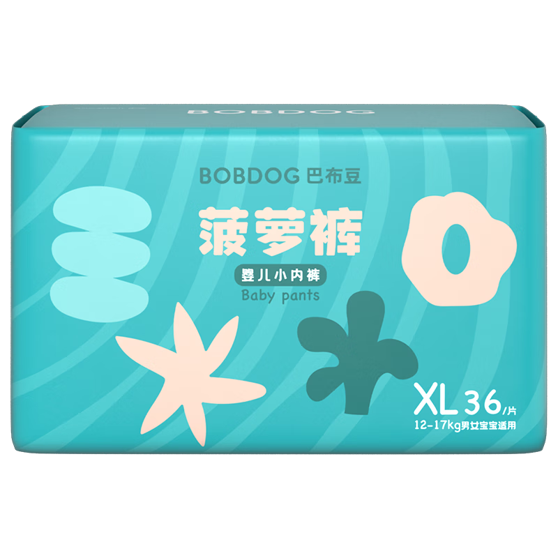 巴布豆菠萝裤拉拉裤XL码72片 46元 - 86线报