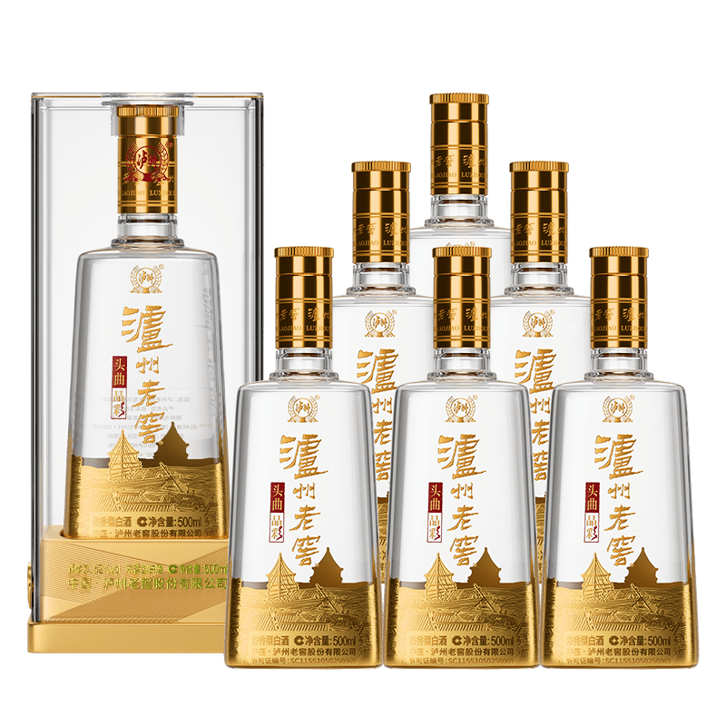 泸州老窖头曲晶彩浓香型白酒52度500ml*6瓶整箱装 599元 - 86线报 泸州老窖头曲晶彩浓香型白酒52度500ml*6瓶整箱装 599元 - 86线报
