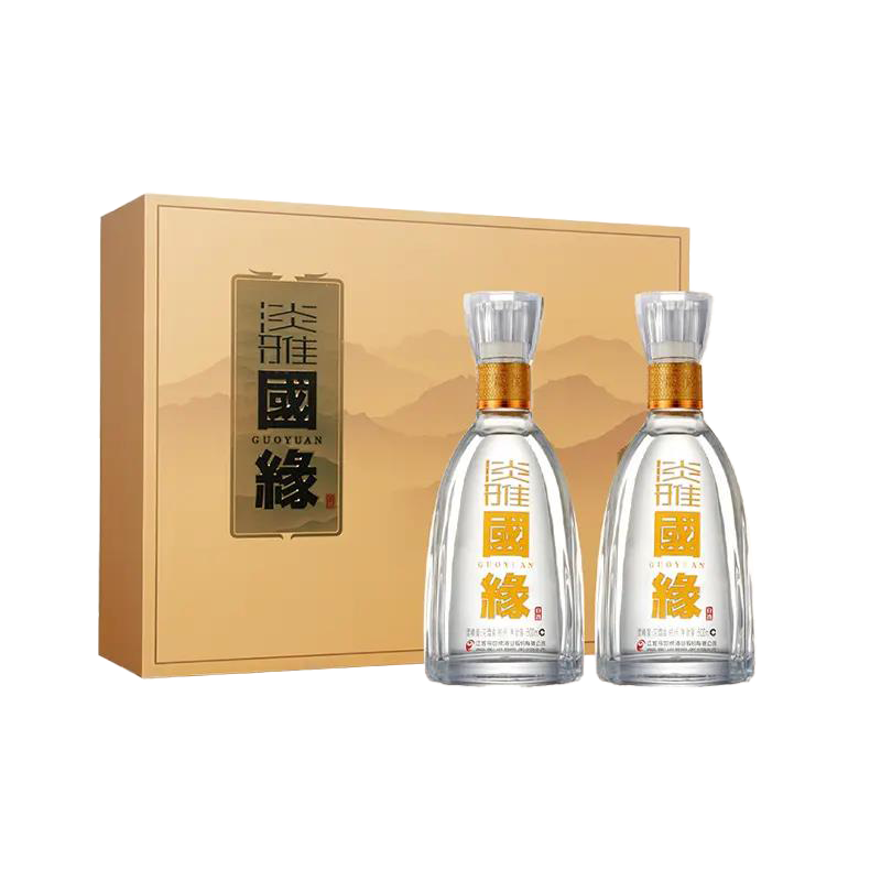 今世缘国缘淡雅礼盒42度500ml*2瓶*2盒浓香型白酒送礼 421元 - 86线报