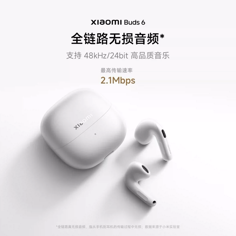 小米Buds 6半入耳式蓝牙耳机 478.18元 - 86线报