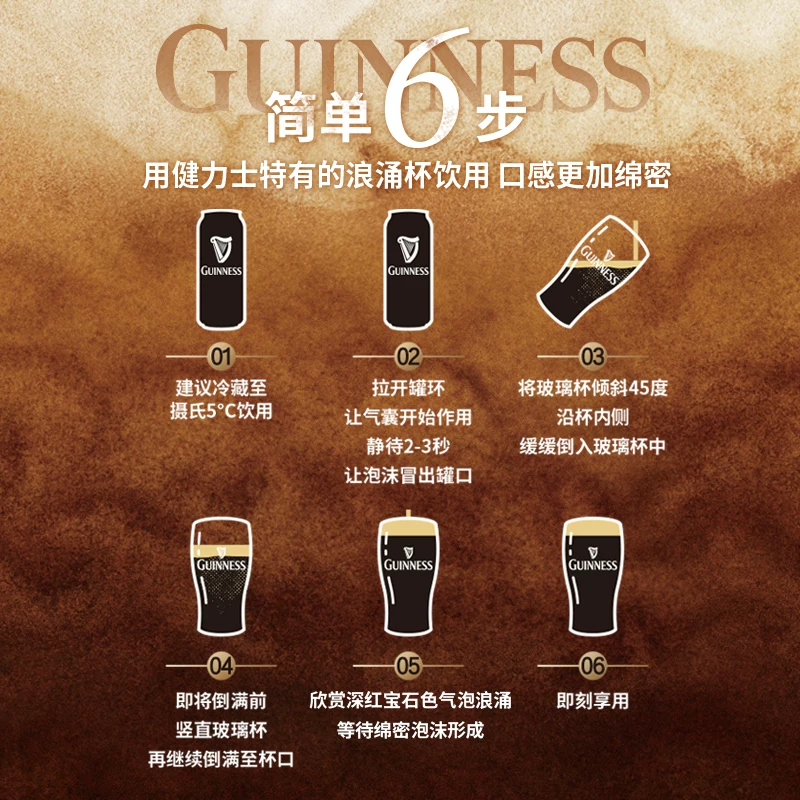 健力士爱尔兰世涛黑啤酒440ml*12听罐装 95.04元 - 86线报