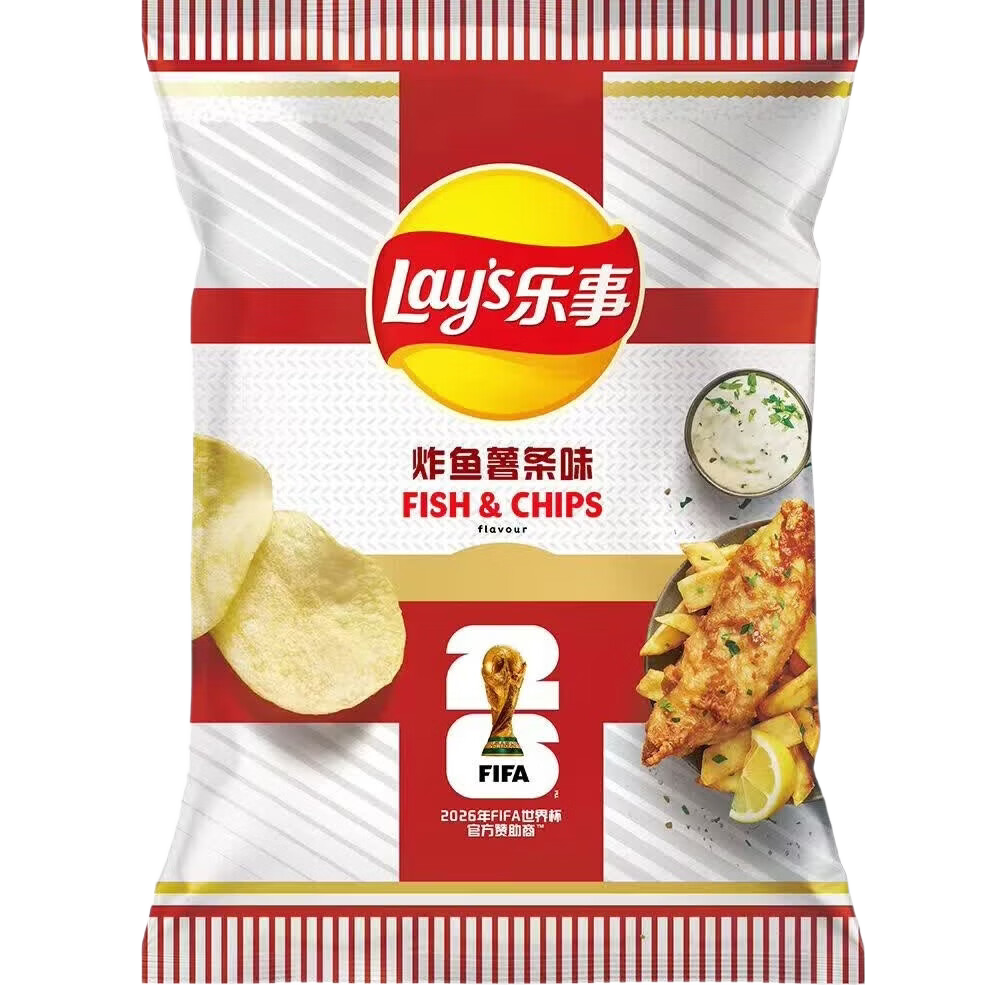 乐事炸鱼薯条味薯片13件任选 49.41元 - 86线报