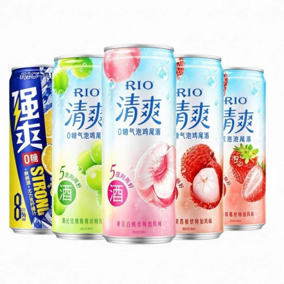 RIO锐澳预调鸡尾酒 度清爽+8度强爽组合 330ml×5罐 15.9元 - 线报酷