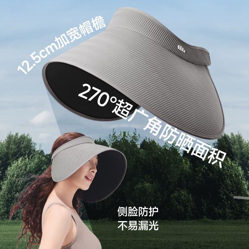蕉下蛋卷帽女黑胶空顶防晒帽户外大帽檐遮阳帽子防紫外线 82.02元 - 86线报