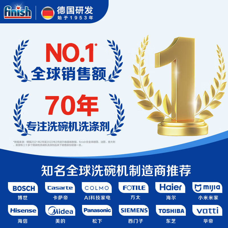 亮碟0添加洗碗机专用洗碗凝珠100颗 121.55元 - 86线报