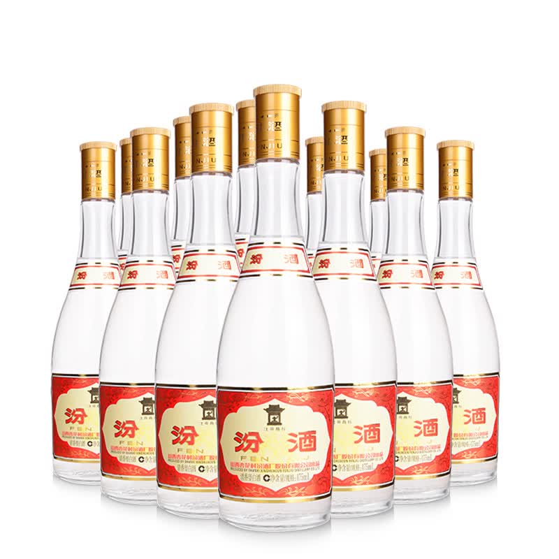 汾酒53度黄盖玻汾高度清香型白酒53度475mL12瓶 436.4元 - 线报酷