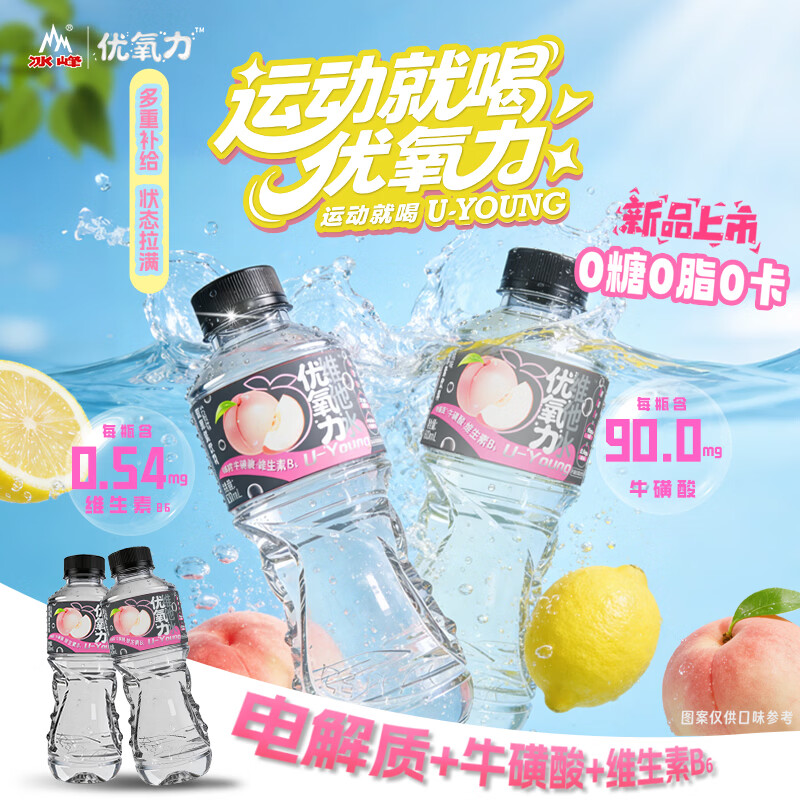 冰峰白桃味电解质水600ml*15瓶 50.81元 - 线报酷