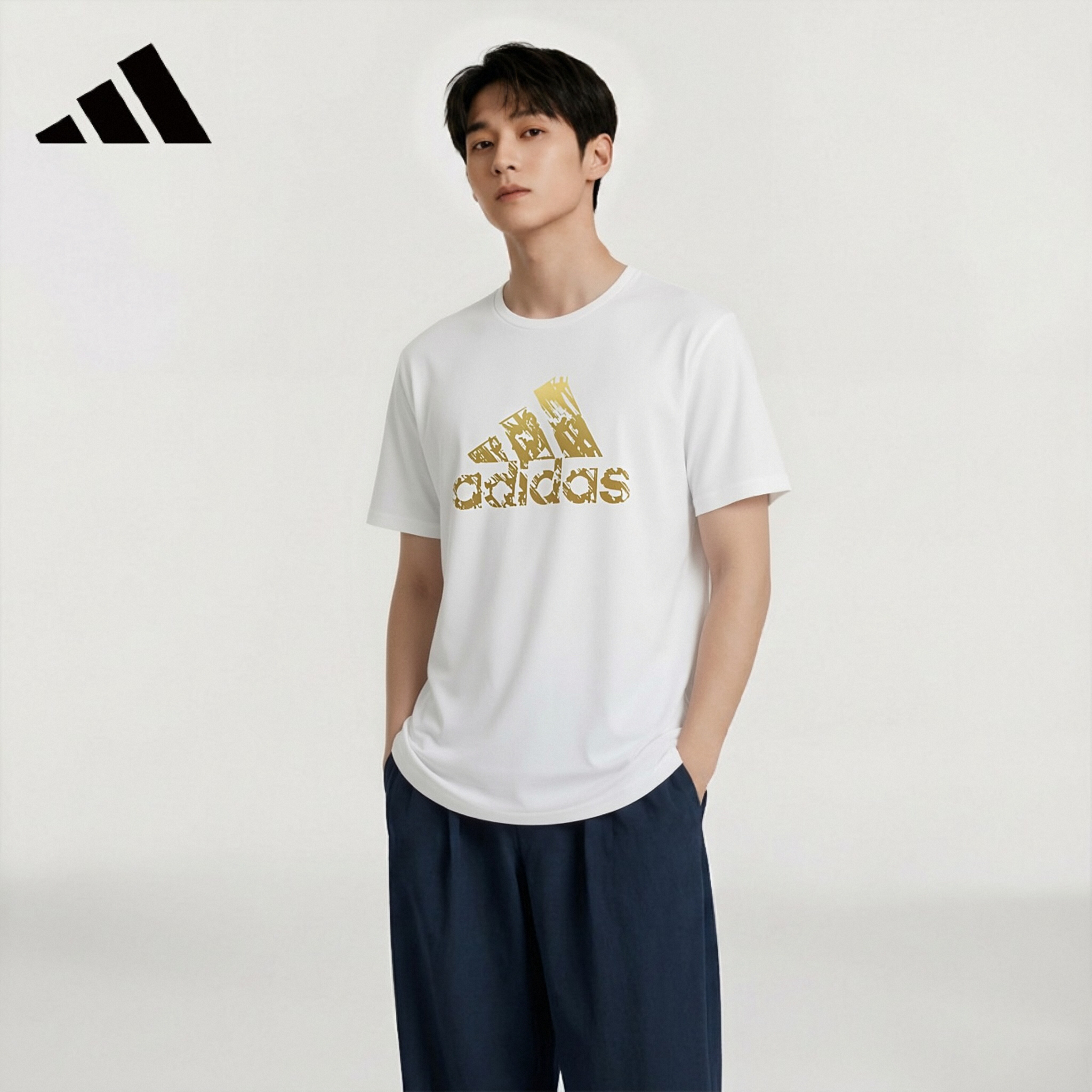adidas速干透气白色3XL运动T恤 54.28元 - 86线报 adidas速干透气白色3XL运动T恤 54.28元 - 86线报